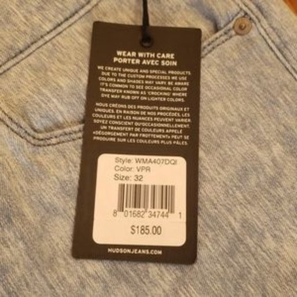 Women's HUDSON Jeans Nico Super Skinny Mid-Rise Ankle Jeans- Size 32 - Picture 7 of 7